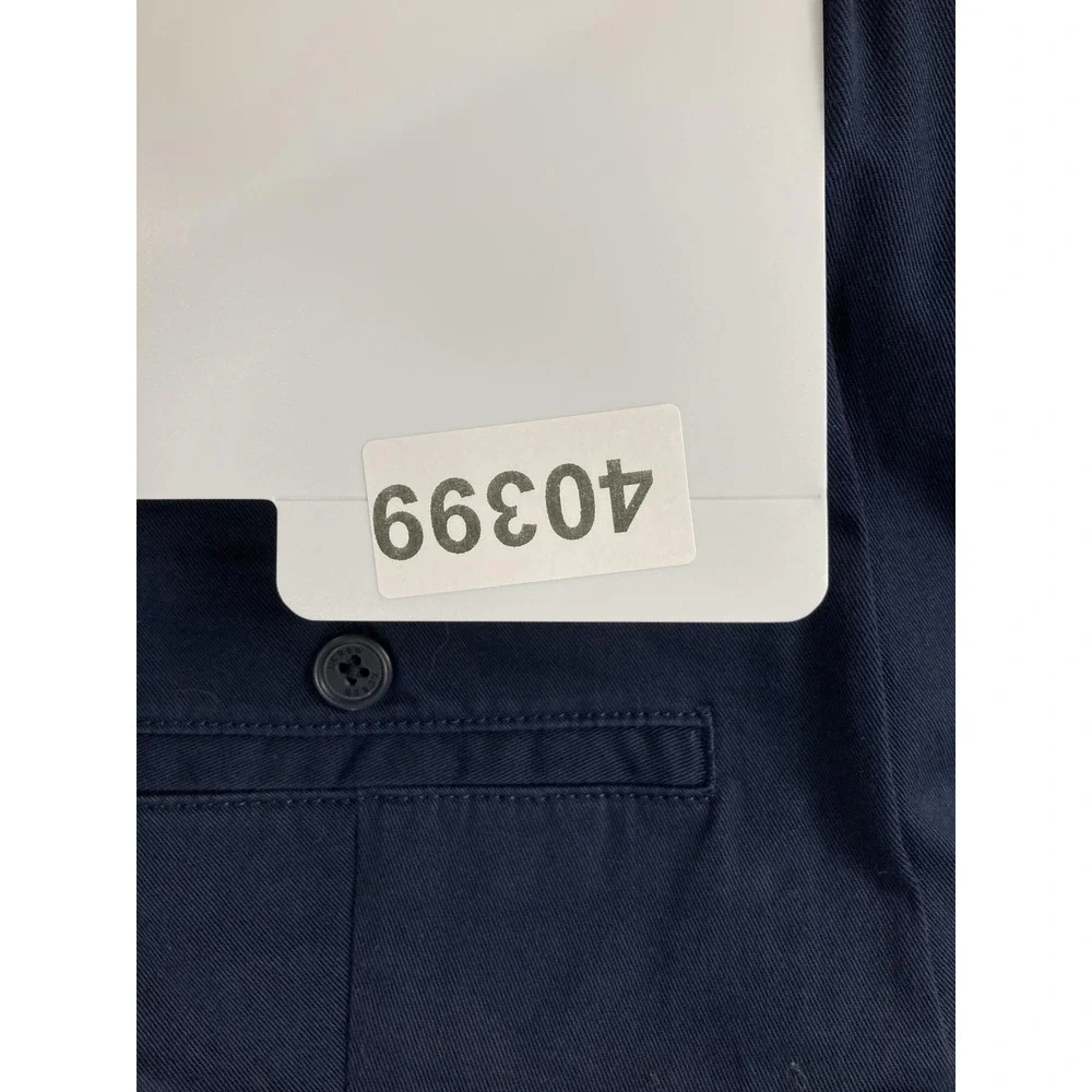 J.Crew Flex Pants Mens 34x32 Straight Fit Blue Stretch Preppy Chino Casual READ
